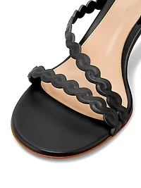 G32516 Nappa 70MM Leather Slingback Sandals