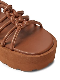 Hebe Leather Platform Sandals