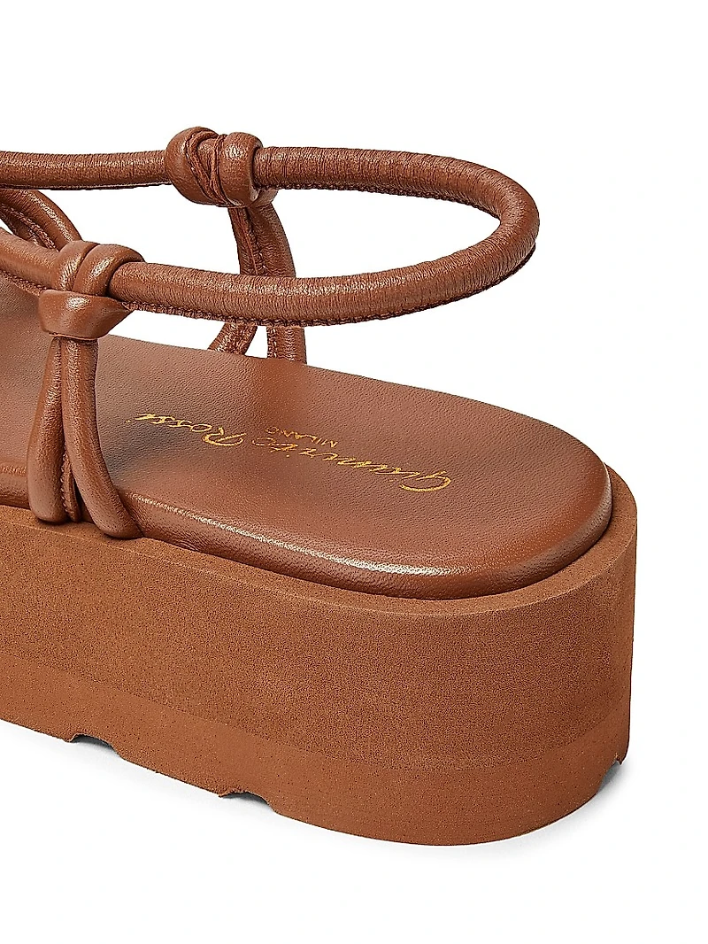 Hebe Leather Platform Sandals
