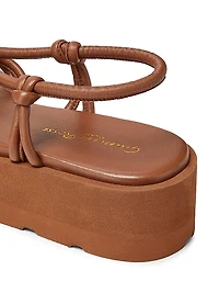 Hebe Leather Platform Sandals
