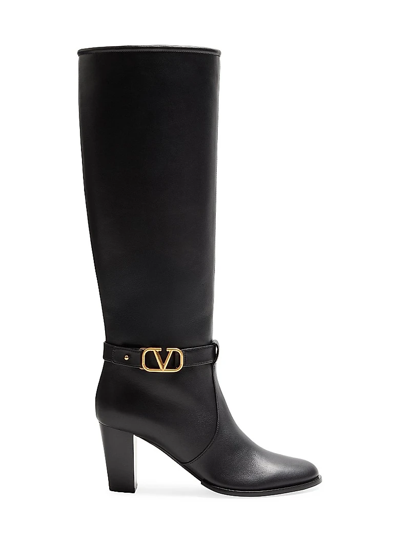 VLogo 75MM Signature Calfskin Boots