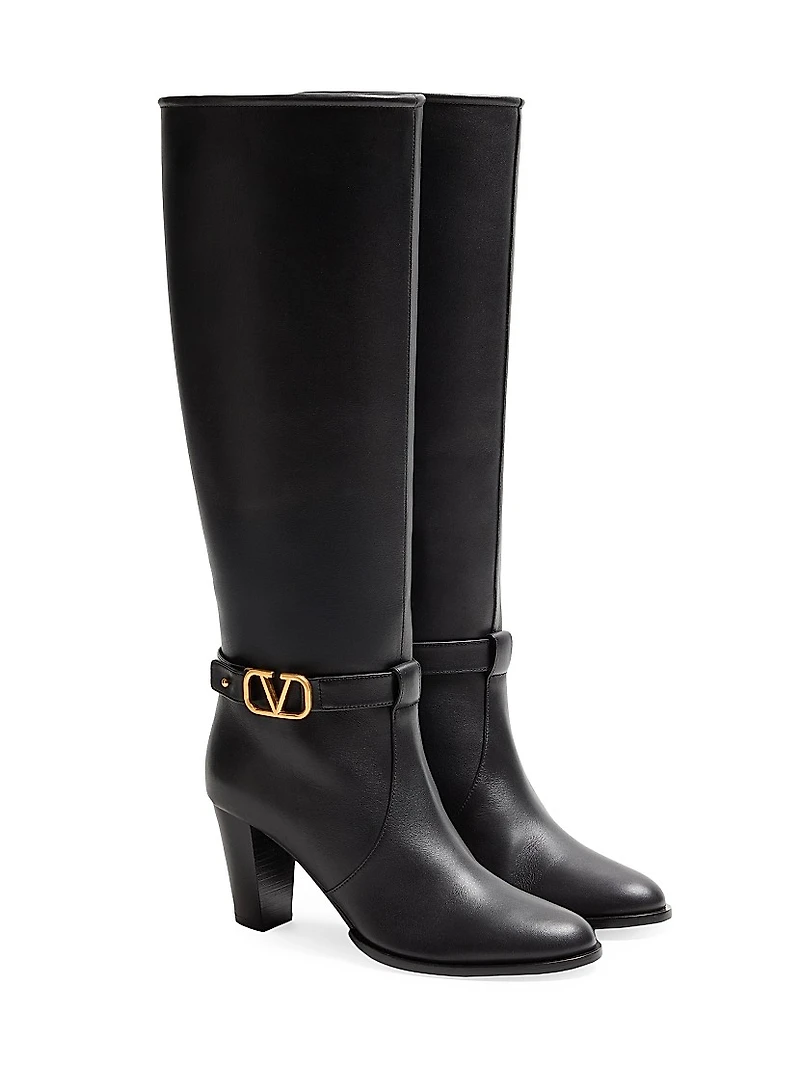 VLogo 75MM Signature Calfskin Boots