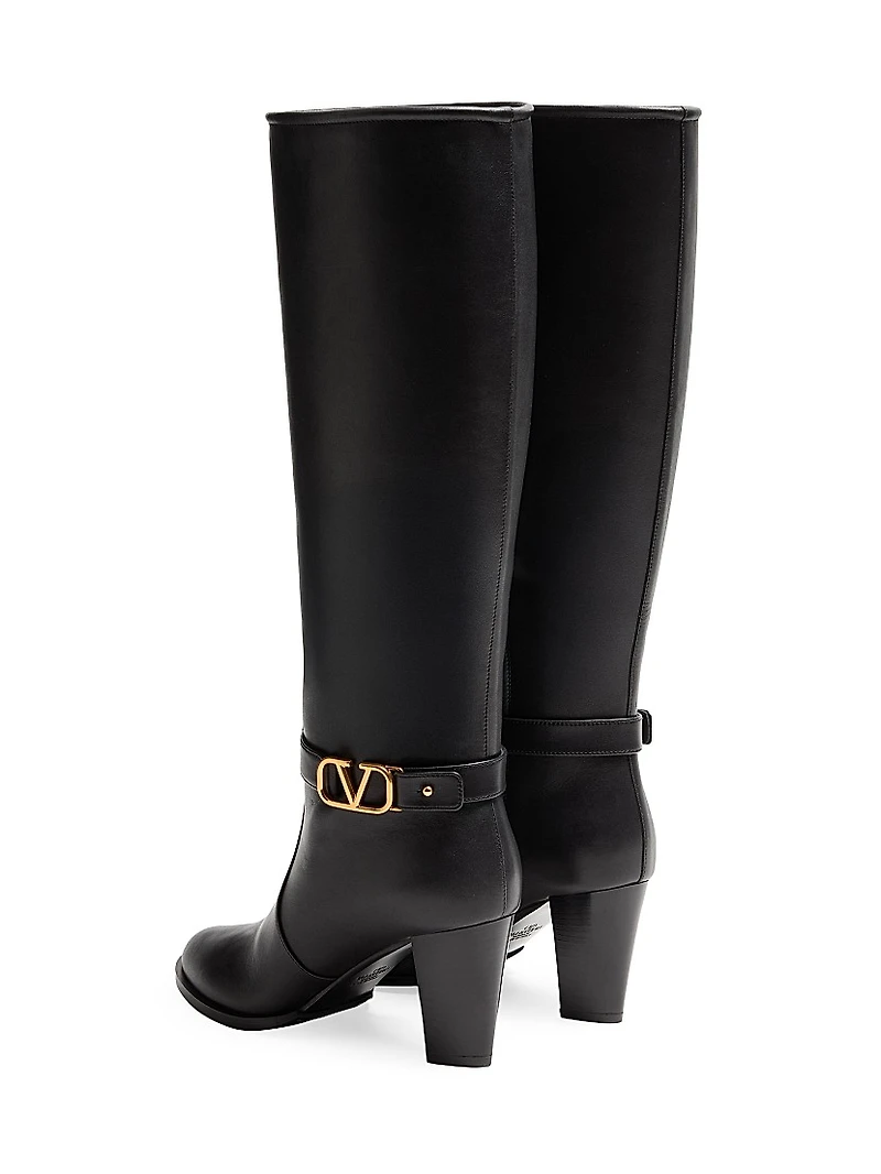 VLogo 75MM Signature Calfskin Boots