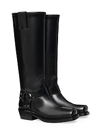 Rockstud 40MM Calfskin Biker Boots
