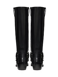 Rockstud 40MM Calfskin Biker Boots