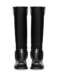 Rockstud 40MM Calfskin Biker Boots