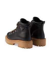 Leather Laced Booties
