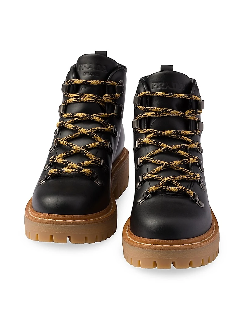 Leather Laced Booties