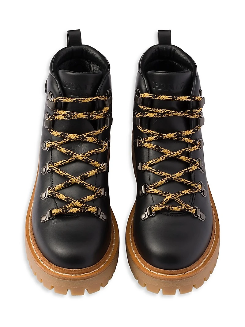 Leather Laced Booties