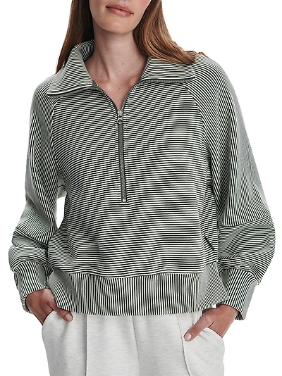 Milano Striped Cotton-Blend Sweatshirt