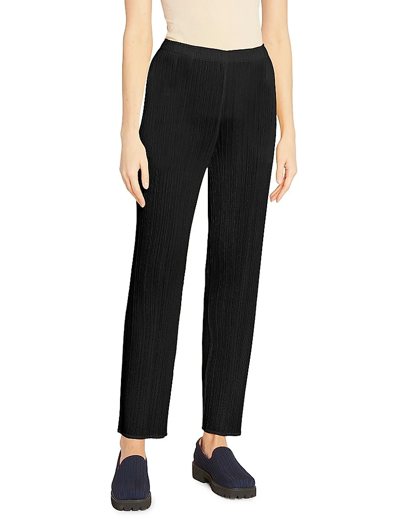Basics Pleated Pull-On Pants