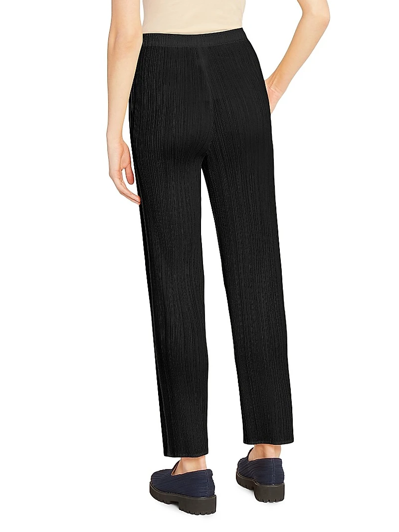 Basics Pleated Pull-On Pants