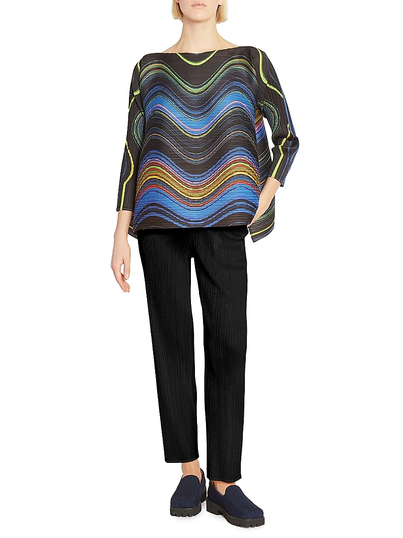 Basics Pleated Pull-On Pants