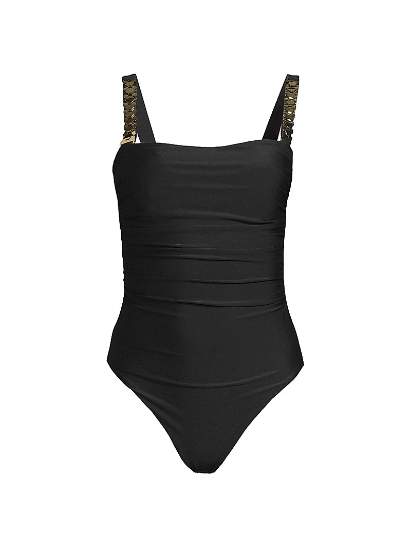 Hudson Chain One-Piece Swimsuit