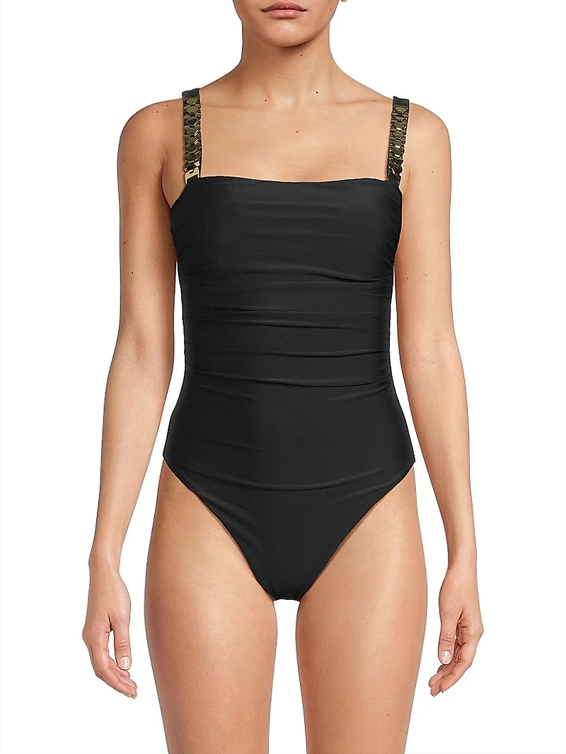 Hudson Chain One-Piece Swimsuit
