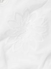 Misha Embroidered Cotton Crop Top