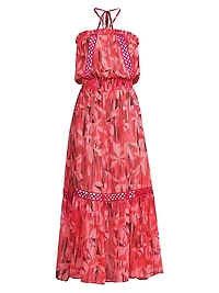 Miranda Floral Halterneck Maxi Dress