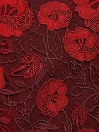 Arielle Metallic Lace Sleeveless Minidress