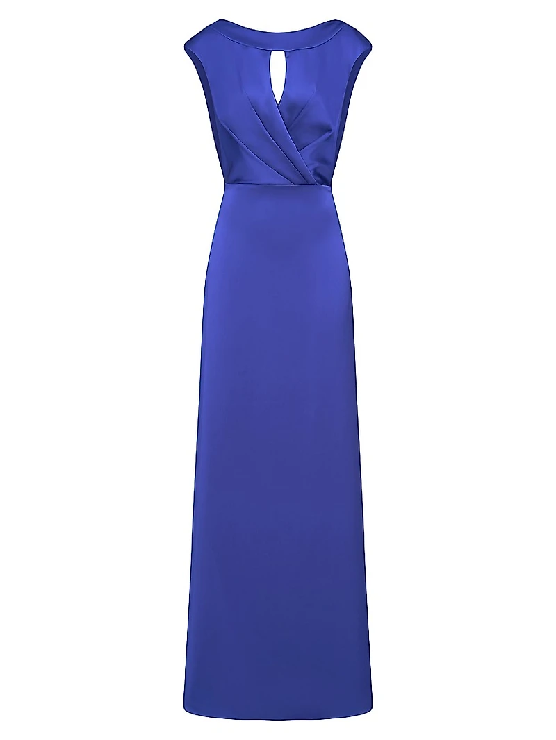 Zaria Satin Cowl Back Gown