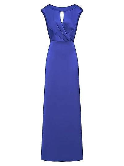 Zaria Satin Cowl Back Gown