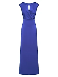 Zaria Satin Cowl Back Gown