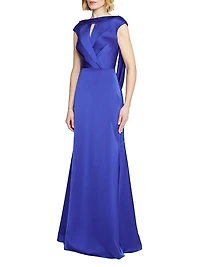Zaria Satin Cowl Back Gown