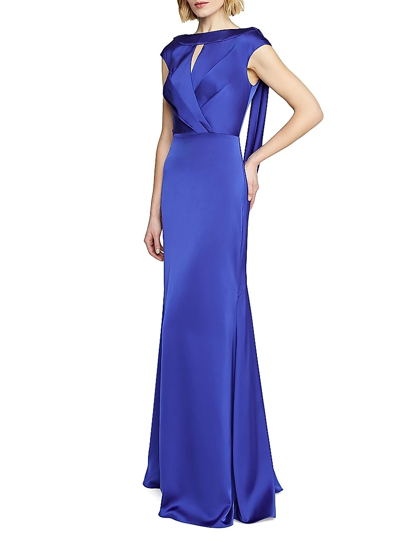 Zaria Satin Cowl Back Gown