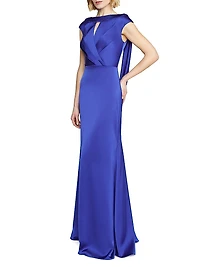 Zaria Satin Cowl Back Gown