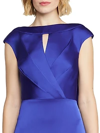 Zaria Satin Cowl Back Gown