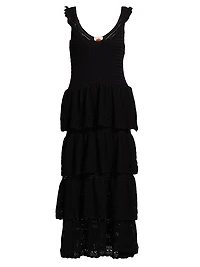 Crochet Sleeveless Midi-Dress