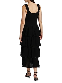 Crochet Sleeveless Midi-Dress