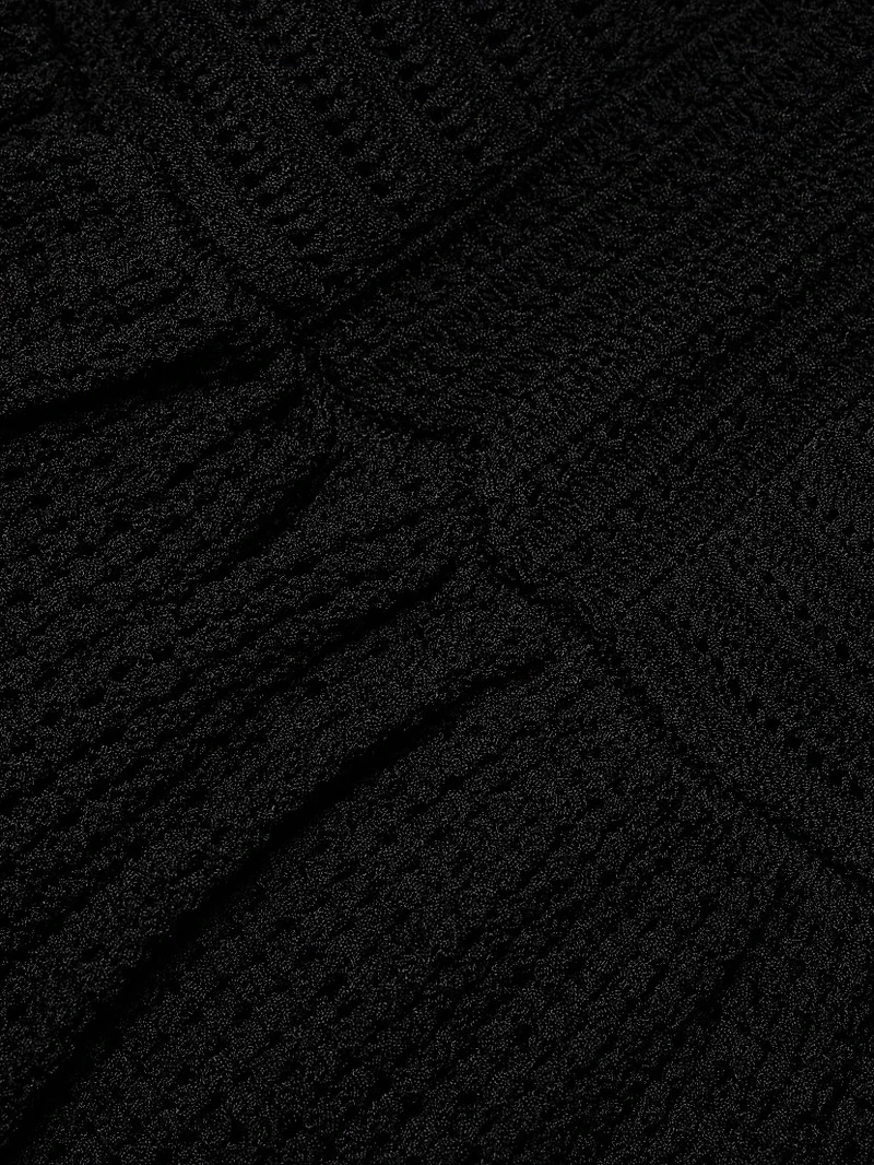 Crochet Sleeveless Midi-Dress