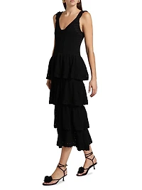 Crochet Sleeveless Midi-Dress