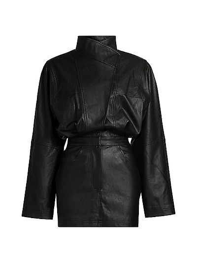 Maddix Faux-Leather Minidress