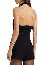 Ron Cut-Out Halter Bodysuit