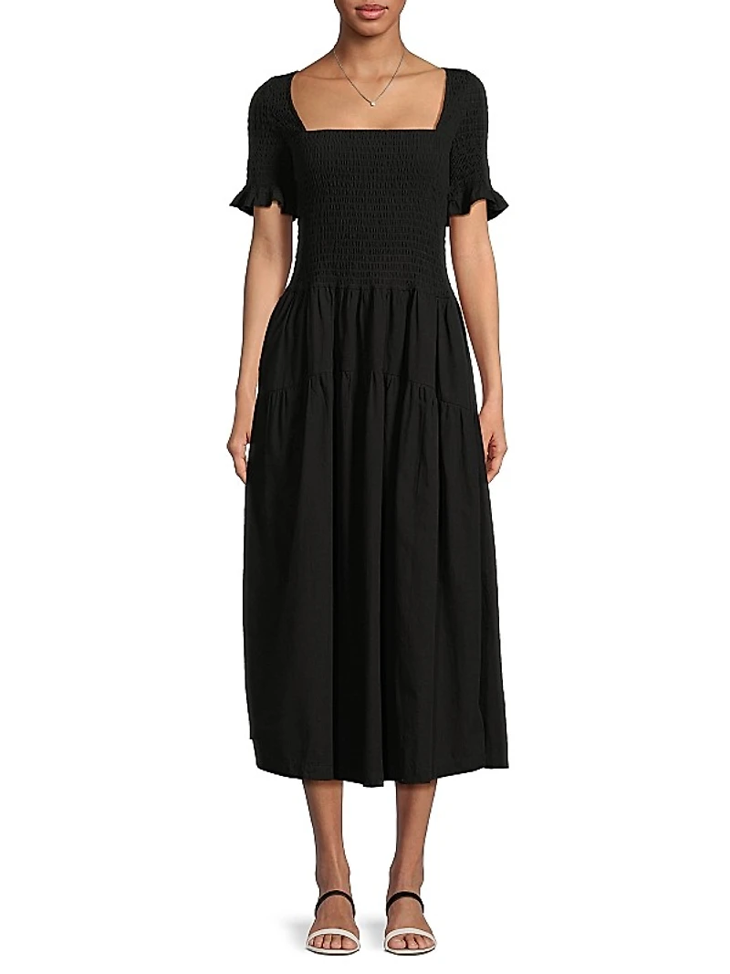 Alejandro Smocked Maxi Dress