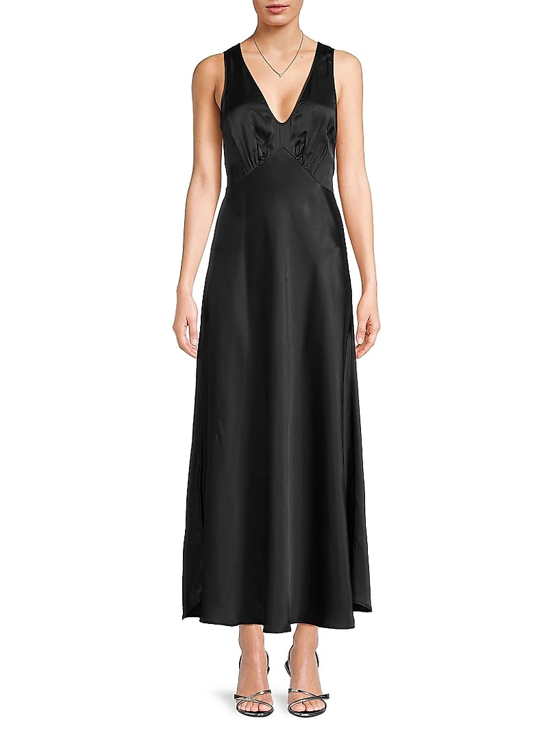 Reine Satin Maxi Dress