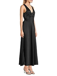 Reine Satin Maxi Dress