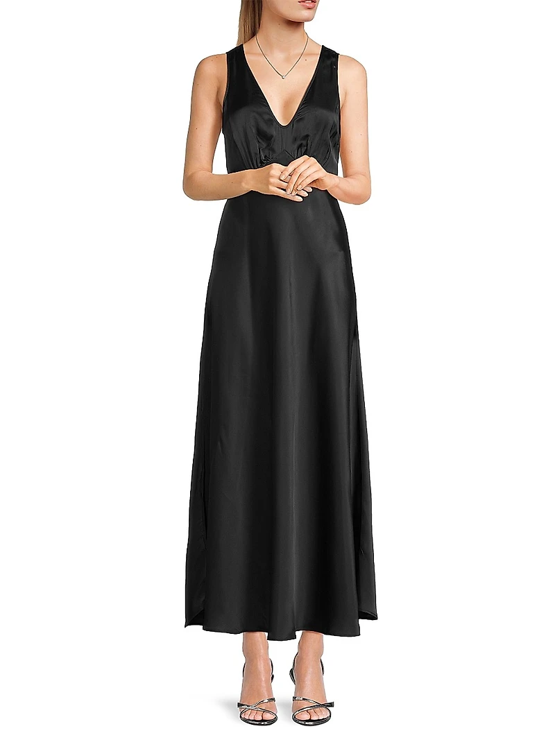 Reine Satin Maxi Dress