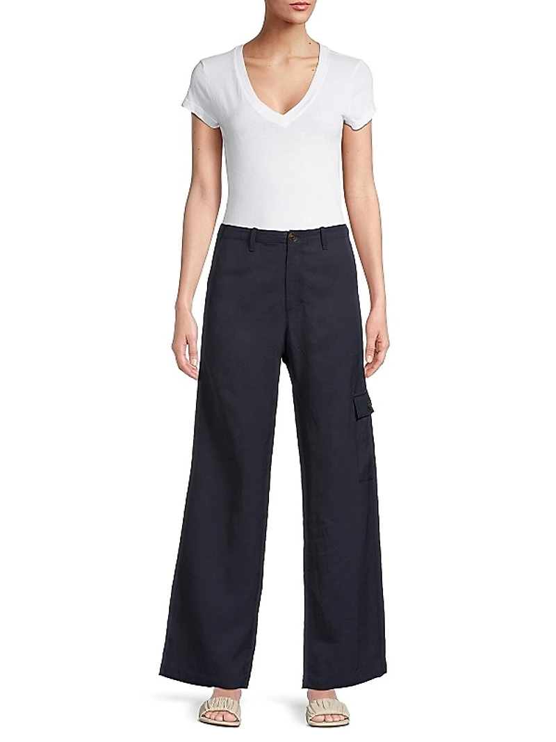 Abra Wide-Leg Cargo Pants