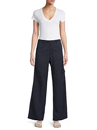 Abra Wide-Leg Cargo Pants