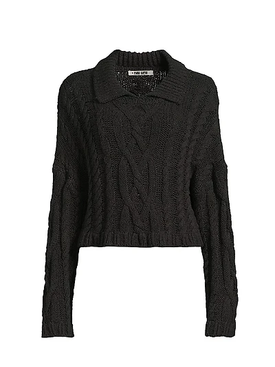 Branca Cable-Knit Cotton Pullover