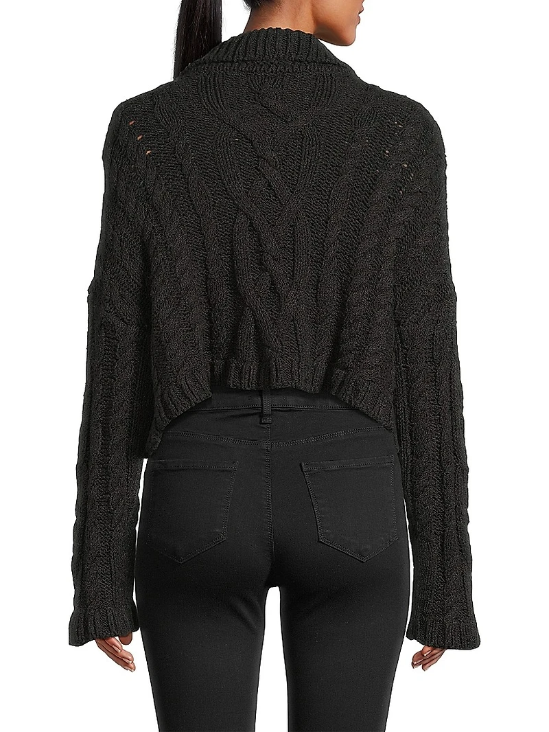 Branca Cable-Knit Cotton Pullover