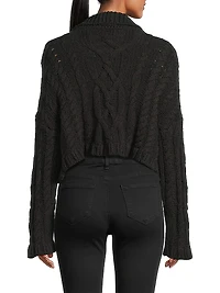 Branca Cable-Knit Cotton Pullover