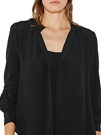 Olympia Long Sleeve Silk Top