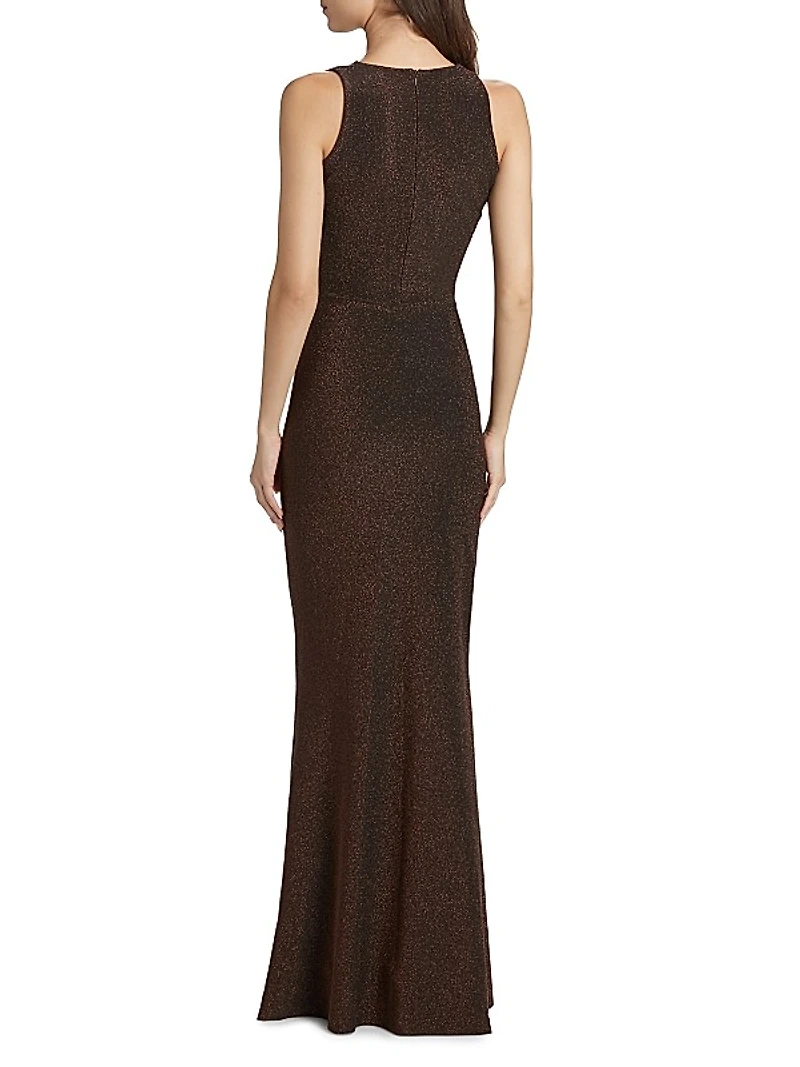 Hanzai Starry Cowlneck Mermaid Gown