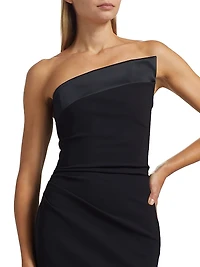 Tawia Asymmetric Strapless Gown