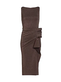Tradrum Metallic Jersey Midi-Dress