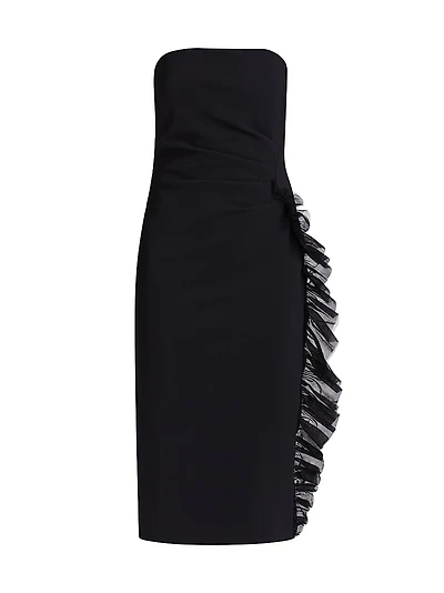 Days Ruffle Strapless Midi-Dress
