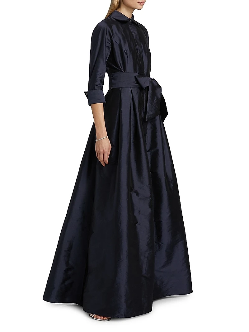 Shirt Waist Tafetta Gown